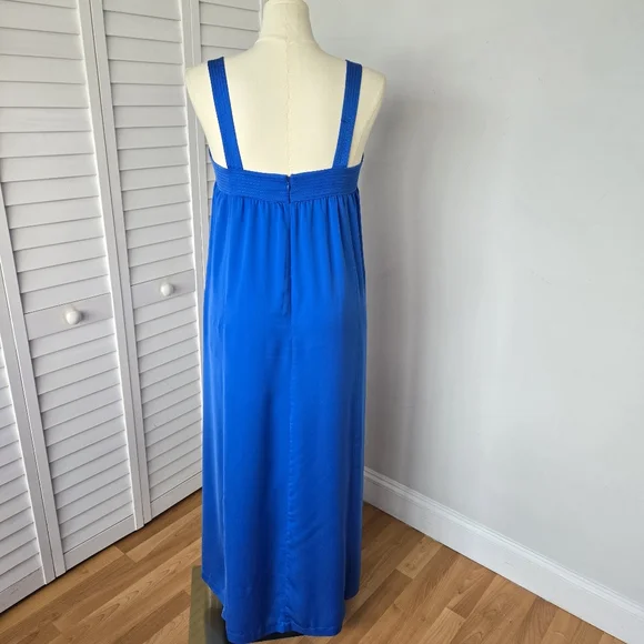 J. Crew Square Neck Maxi Dress‎ Women's 12 Minimalist Feminine Vacation Greece - Picture 7 of 11